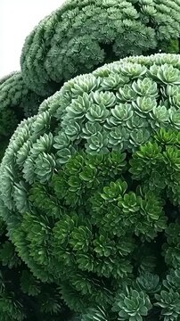 Verdant Succulent Garden - A Close-Up of Natures Geometry.