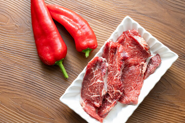 Close-Up of Raw Beef Steak
