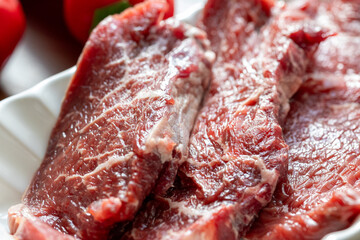 Close-Up of Raw Beef Steak
