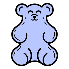 Gummy bear color stroke