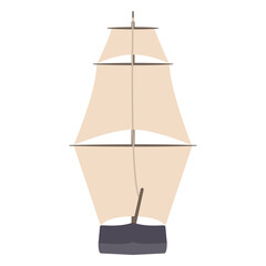 Sail ship flat © Vexels