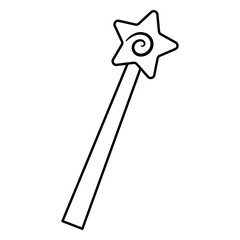 Magic star wand stroke