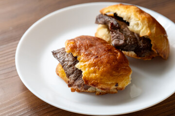 Close-Up of Beef Lampredotto Florentine Street Food