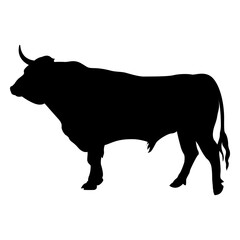 Bull profile animal silhouette