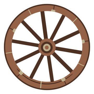 Wood wagon wheel flat