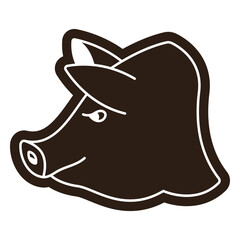 Pig face cut out