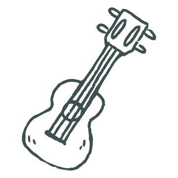 Ukulele instrument doodle