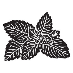 Mint leaves cut out © Vexels