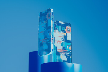 Mobile technology demonstrates transparency in modern design