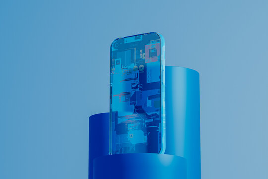 Mobile technology demonstrates transparency in modern design