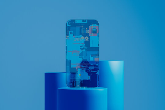 Mobile technology demonstrates transparency in modern design