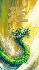 Majestic dragon unleashing power fantasy realm digital art vibrant colors dynamic view mythical concept