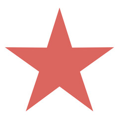 Fototapeta premium Red star shape flat