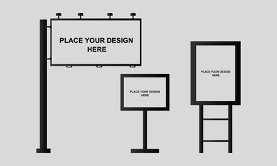Billboard blank promotion corporate design template