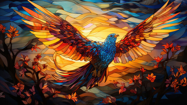  Vibrant abstract painting of a soaring eagle, showcasing bold colors and dynamic brushstrokes.jpg