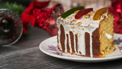 Mexican Holiday King’s Bread Close-Up