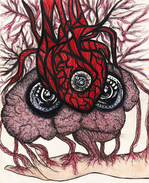 Watercolor sketch hypersensitivity