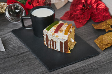 Traditional Rosca de Reyes Pastry for Epiphany