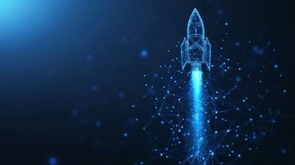Launch your business to new heights with this exciting modern rocket design, perfect for startups and innovative tech companies needing a fresh look