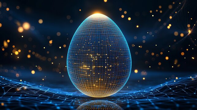 Futuristic glowing sphere with network connections for innovative technology solutions and cutting-edge digital transformation in modern world