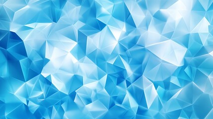 Fototapeta premium Stunning icy blue geometric background with diamond facets and crystalline textures perfect for modern designs and cool winter themes