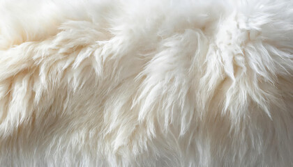White fluffy fur texture background