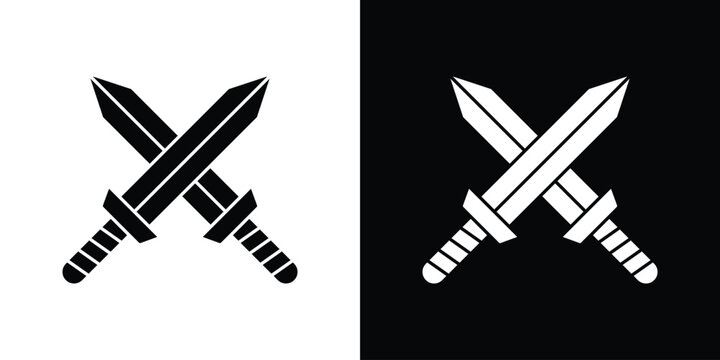 Role playing game icons vector silhouette design. Vector flat graphic design illustration.