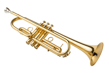 Professional Bb Trumpet Gold Lacquer &ndash; High Resolution Studio Photo