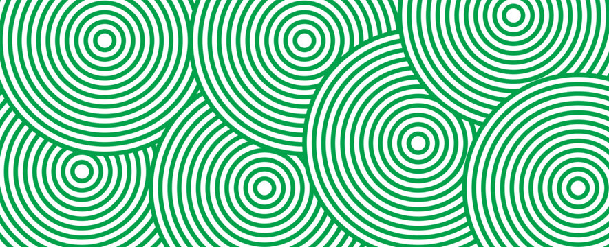 backround Luxury patern Green Yellow Line Round Shape Abstract , white And Gold backround round shape. vector