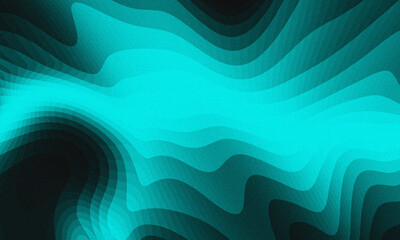 Abstract Cyan Topographic Map Gradient Layered Design with Subtle Textures for Modern Backgrounds