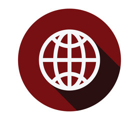 Go to web symbol icon. web earth icon vector.