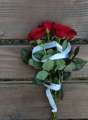 bouquet of red roses