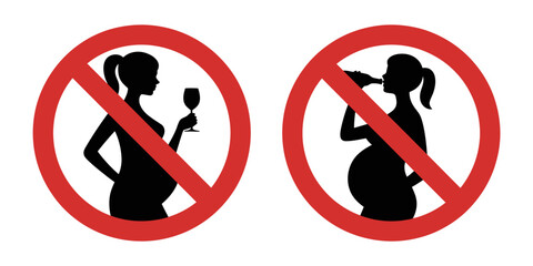 No alcohol for pregnant women, warning signs against drinking during pregnancy