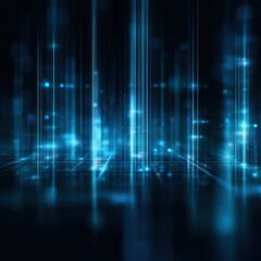 Obraz premium Blue Futuristic Tech Lines Background