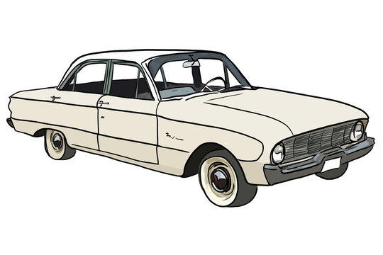 colur vintage car