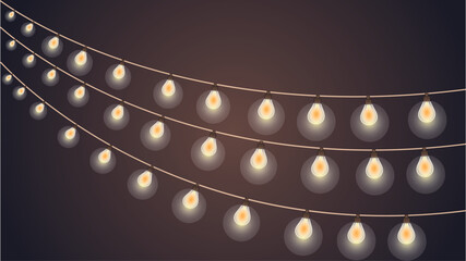 abstract light background with glowing lines and bokeh effects