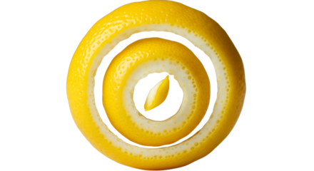 Abstract yellow and black oval shape isolated on transparent background