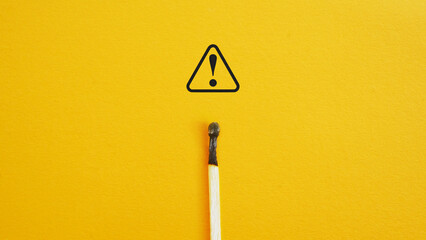 Burnt Match as Abstract concept of Mental Fatigue and Work burnout