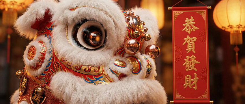 Crafting Tomorrow’s Vision lunar chinese new year barongsai dance lion - Powered by Adobe
