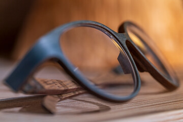 Shopping time for eyewear with eyewear frames in close up view