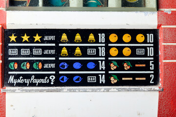 vieille machine &agrave; sous de casino 