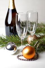 Champagne Celebration Setup Holiday Decor