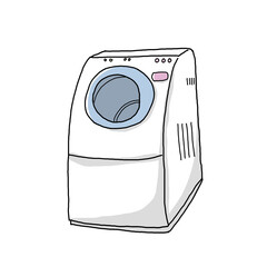 ドラム型洗濯機のイラスト