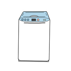 縦型洗濯機のイラスト