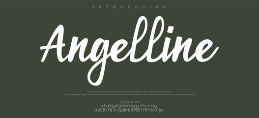 Minimal modern urban fonts for logo, brand etc. Typography typeface with small and capital alphabet and number.