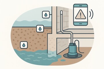 Innovative water alert system monitoring dampness using a smartphone notification mechanism visualizing the importance of proactive flood prevention measures