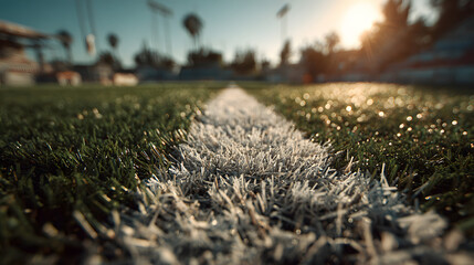 football field close up. Turf