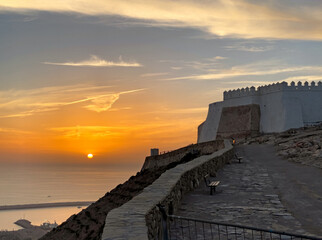 The Kasbah of Agadir Oufla on sunset in Agadir town, Morocco