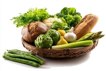 Fresh Vegetables in a Bowl: A Colorful Display of Healthy Ingredients for a Vibrant Diet