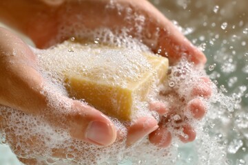 Hands Washing with Soap